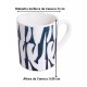 Caneca 330ml 9,5cm Gio Em Cerâmica Cor Azul